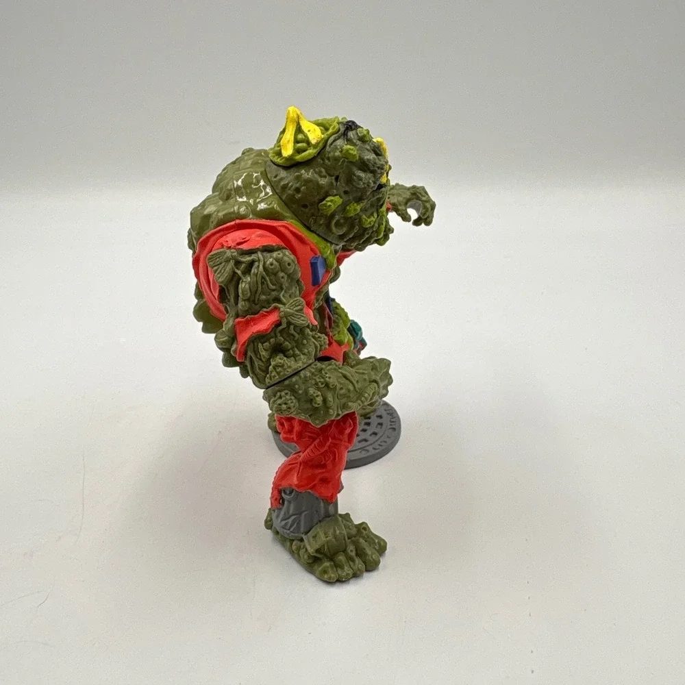 Playmates TMNT Muckman Action Figure 1990 Vintage Mutant Ninja Turtles Green Red